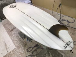 surfboard repair polyester remake fin dan 1